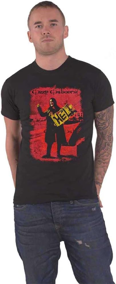Ozzy Osbourne Hitchhiker to Hell T Shirt, czarny, XL